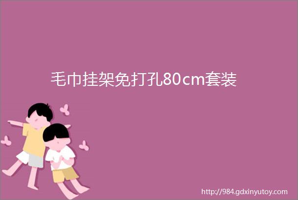 毛巾挂架免打孔80cm套装