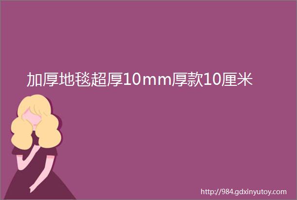 加厚地毯超厚10mm厚款10厘米