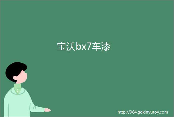 宝沃bx7车漆