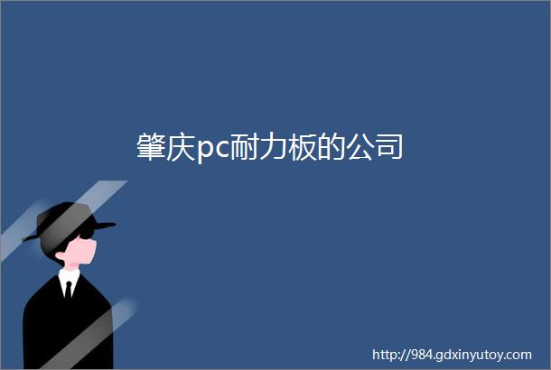 肇庆pc耐力板的公司