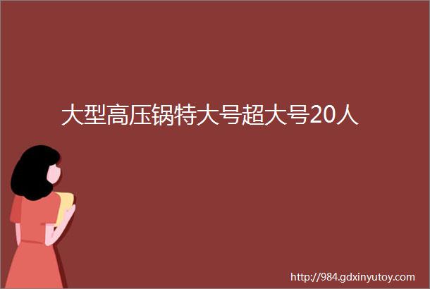 大型高压锅特大号超大号20人